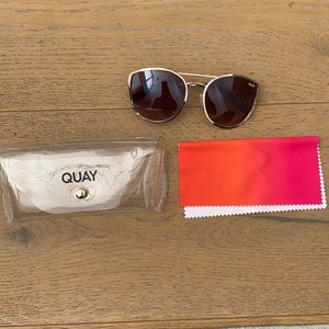 Great condition Quay sunglasses with case and polishing cloth.